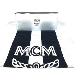 MCM Bicolor Beach Towel Blanket Bath Cotton Men's Women's Black