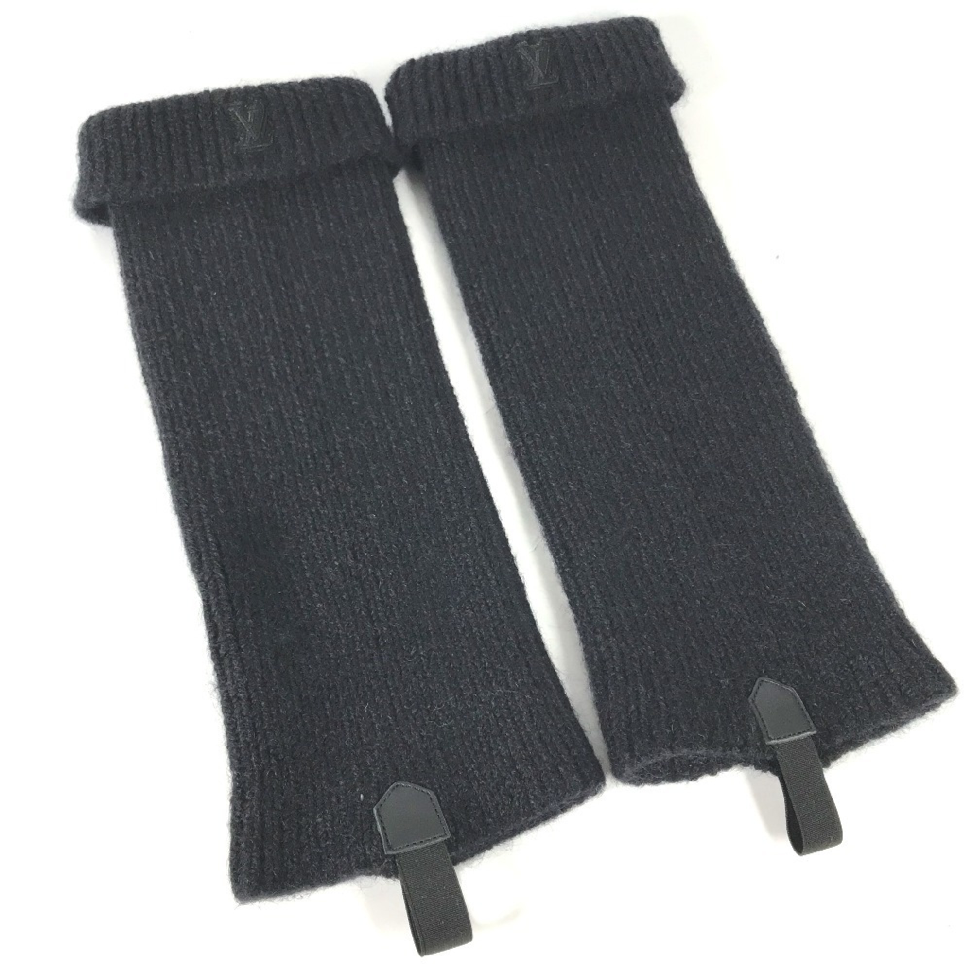 LOUIS VUITTON Louis Vuitton Leg Warmers LV Accessories Wool Women's Black