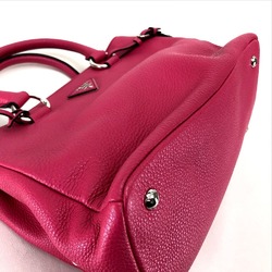 PRADA BN2853 Vitello Dino Shoulder Bag Handbag Leather Women's Pink