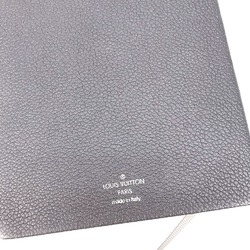 LOUIS VUITTON R99978 Memo Pad Stationery Notebook Leather Women's Grey