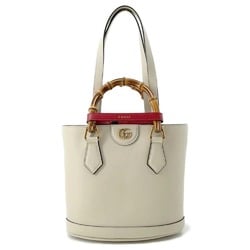 Gucci Handbag Diana Bamboo Small 750396 GUCCI Bag Tote White