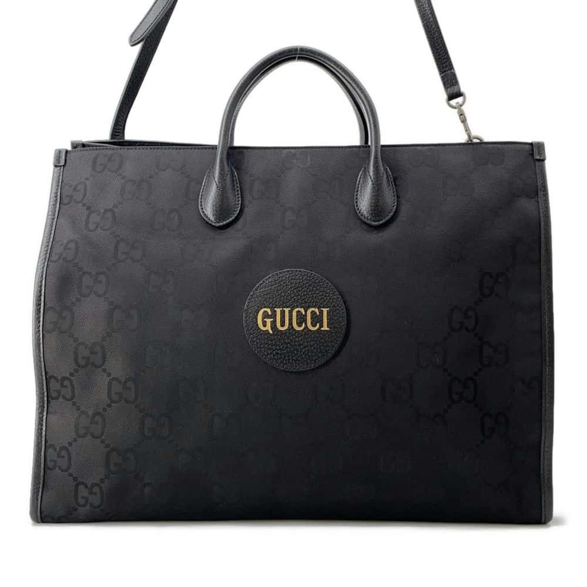 Gucci Tote Bag GG Nylon Of The Grit 630353 GUCCI 2way Shoulder Black