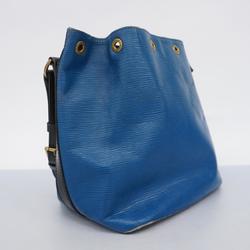 Louis Vuitton Shoulder Bag Epi Petit Noe M44152 Toledo Blue Noir Ladies