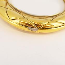 Chanel Necklace Coco Mark Circle Magnifying Glass GP Plated Gold Women's