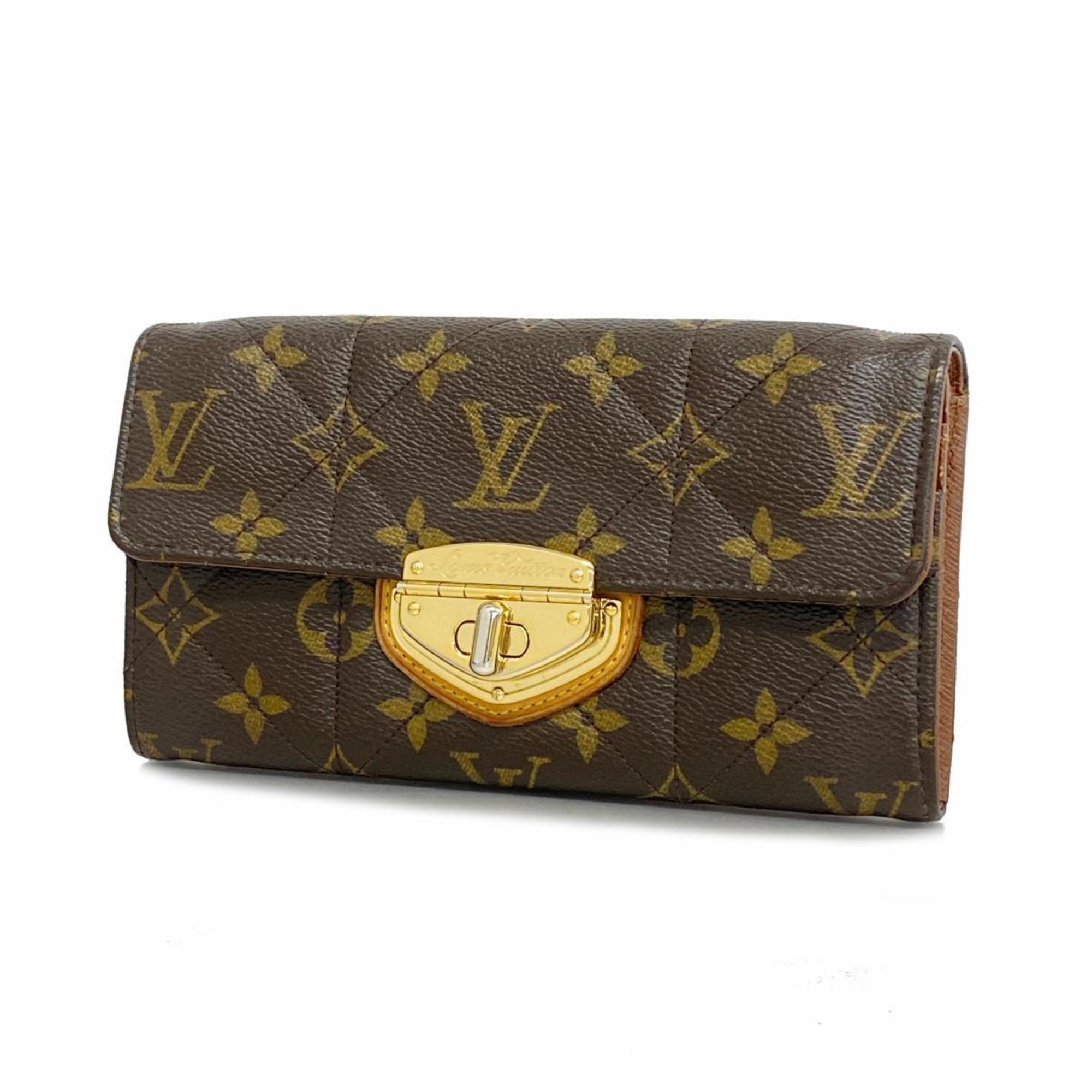 Louis Vuitton Long Wallet Monogram Etoile Portefeuille Sarah M66556 Brown Men's Women's