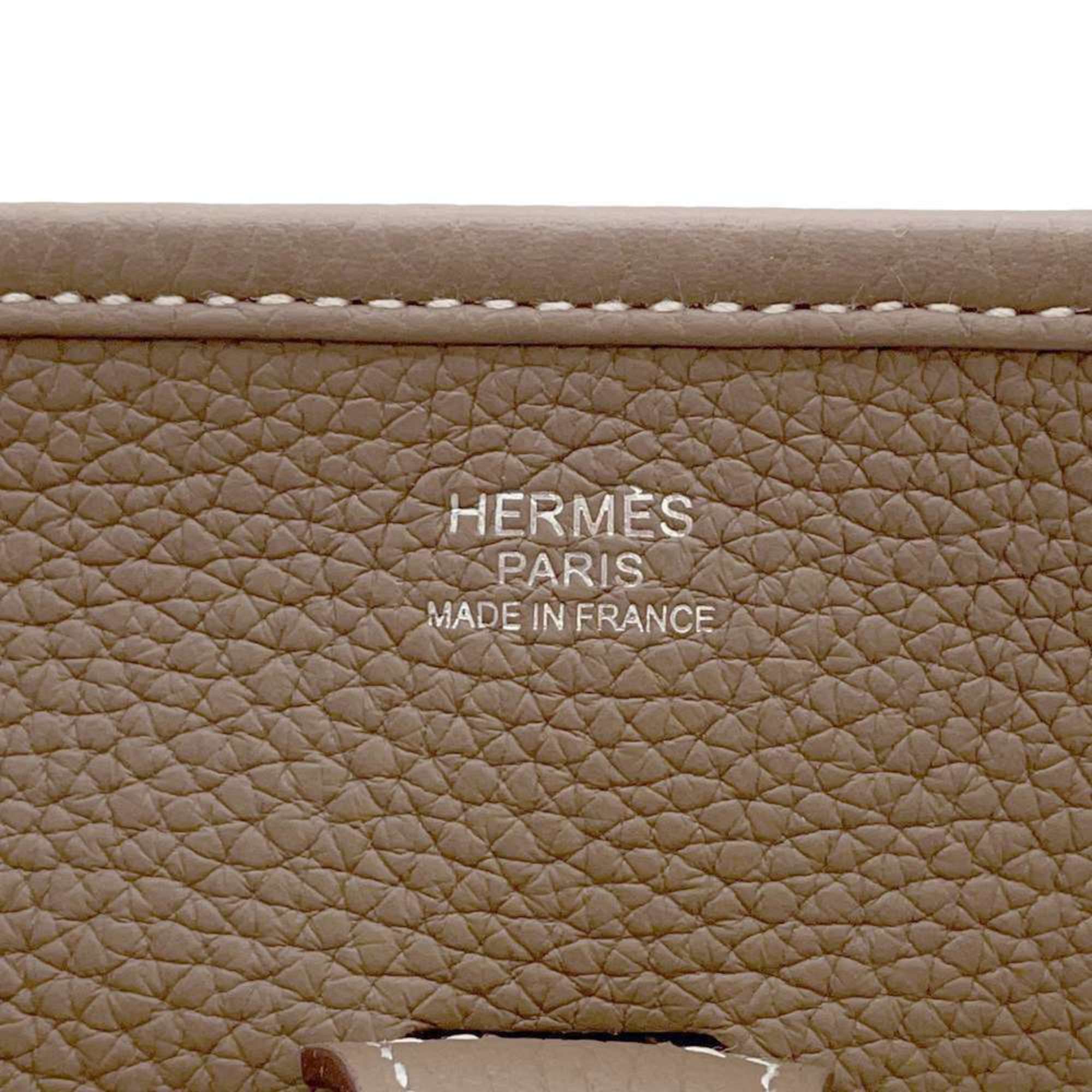 Hermes shoulder bag Evelyn 3 PM Etoupe Taurillon Clemence Z stamp