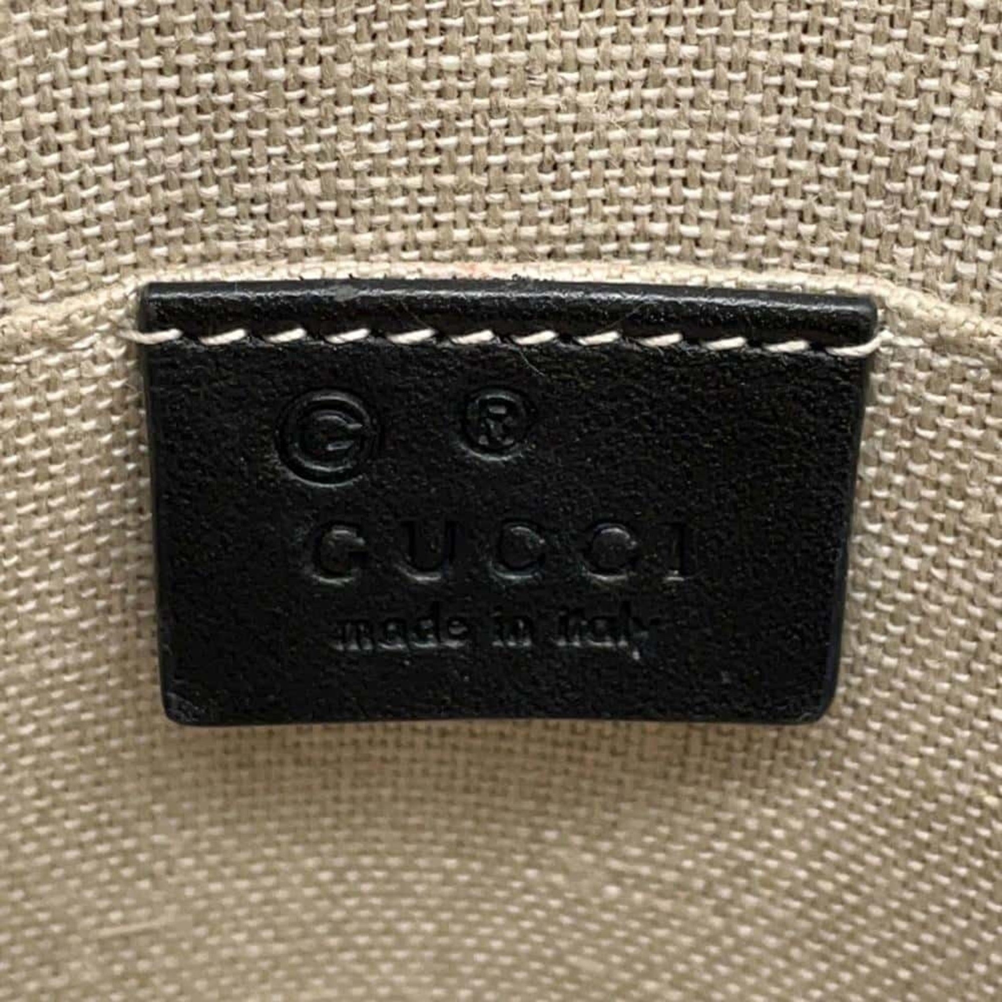 Gucci Handbag Micro Guccissima 449654 GUCCI Shoulder Bag GG Pattern Black