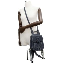 Christian Dior Backpack Gallop Saddle Leather 2way Shoulder Bag Men's