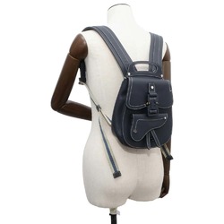 Christian Dior Backpack Gallop Saddle Leather 2way Shoulder Bag Men's