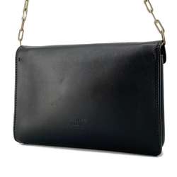 Valentino Garavani Chain Shoulder Bag Leather VALENTINO Black