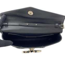 Valentino Garavani Chain Shoulder Bag Leather VALENTINO Black