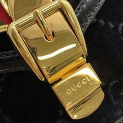 Gucci Handbag Sylvie Velour 70270 GUCCI Bag 2way Shoulder Black