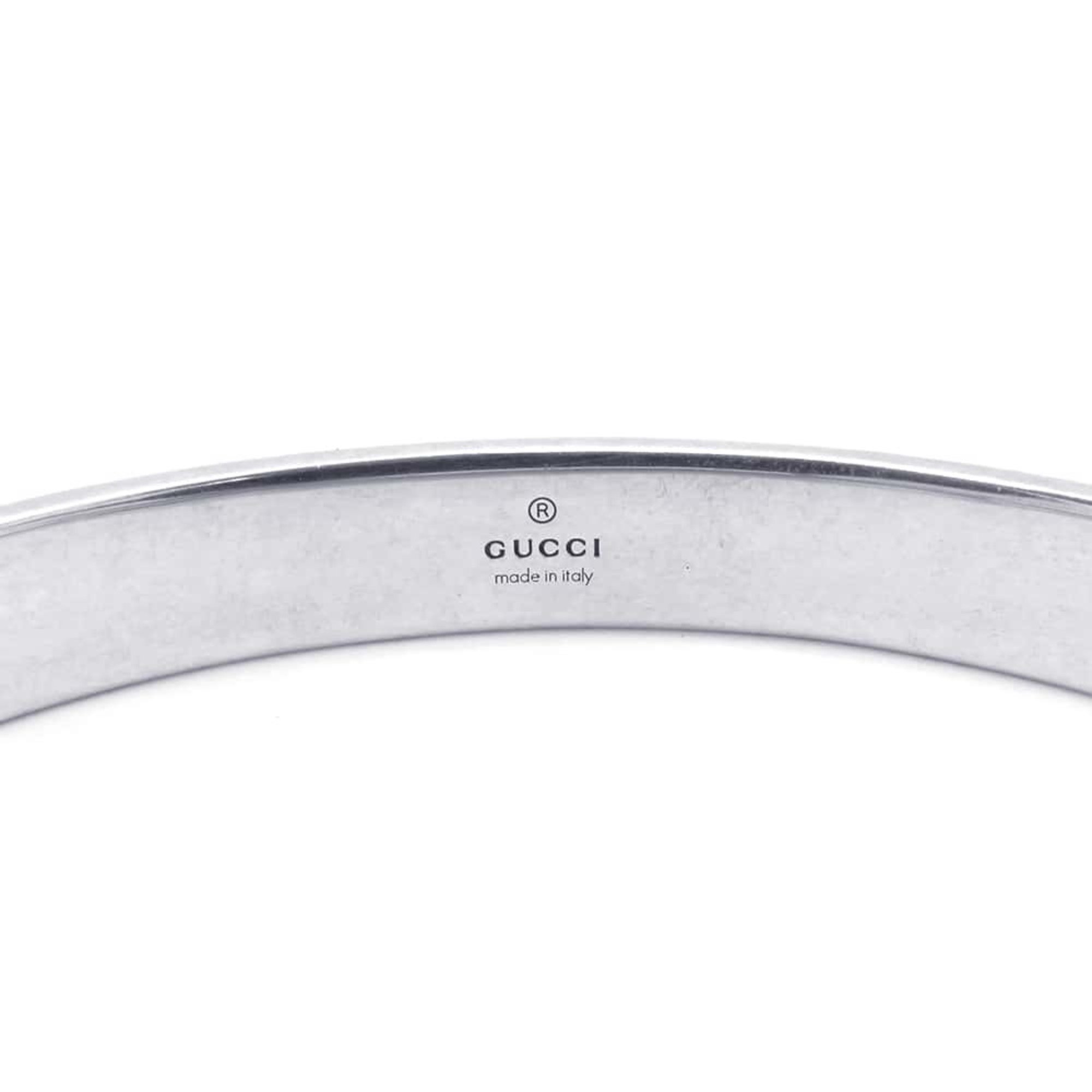 Gucci Bracelet GG&Bee Bangle Engraving SV925 Silver Size 19 728296 GUCCI