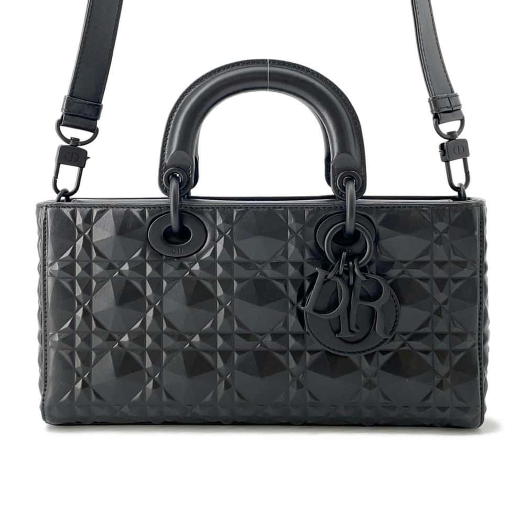 Christian Dior Handbag Lady D-Joy Medium Diamond Cannage M0540SNEA_M900 Black