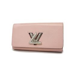 Louis Vuitton Long Wallet Epi Portefeuille Twist M61178 Magnolia Ladies