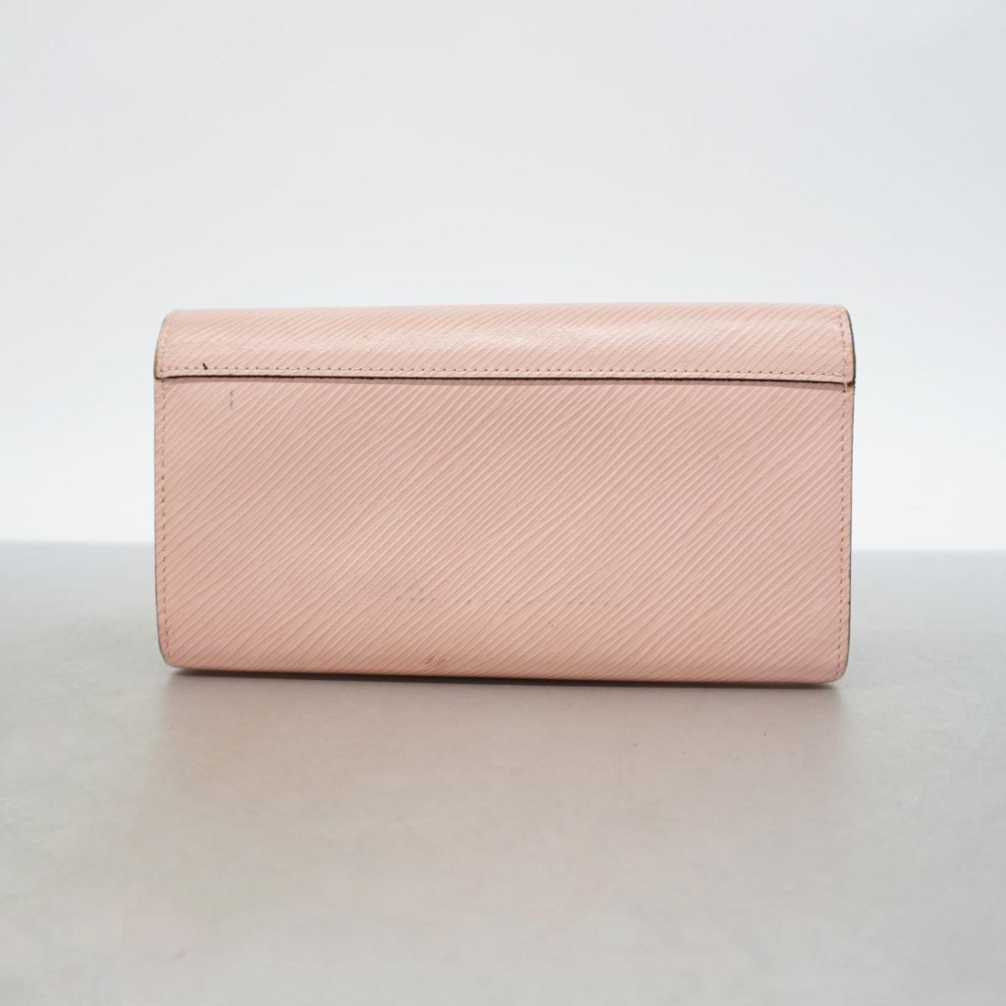 Louis Vuitton Long Wallet Epi Portefeuille Twist M61178 Magnolia Ladies