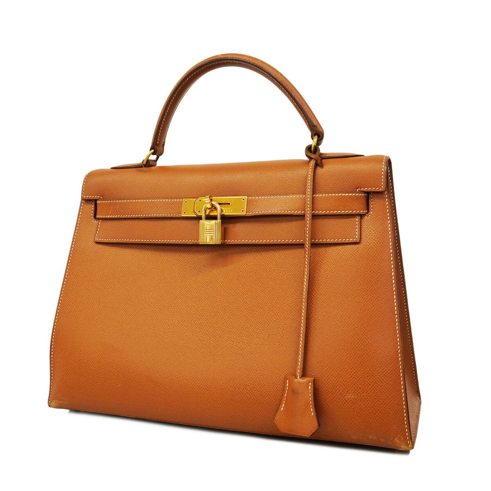 Hermes handbag Kelly 32 〇Y stamp Cushvel gold ladies