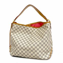 Louis Vuitton Shoulder Bag Damier Azur Delightful MM N41448 White Women's