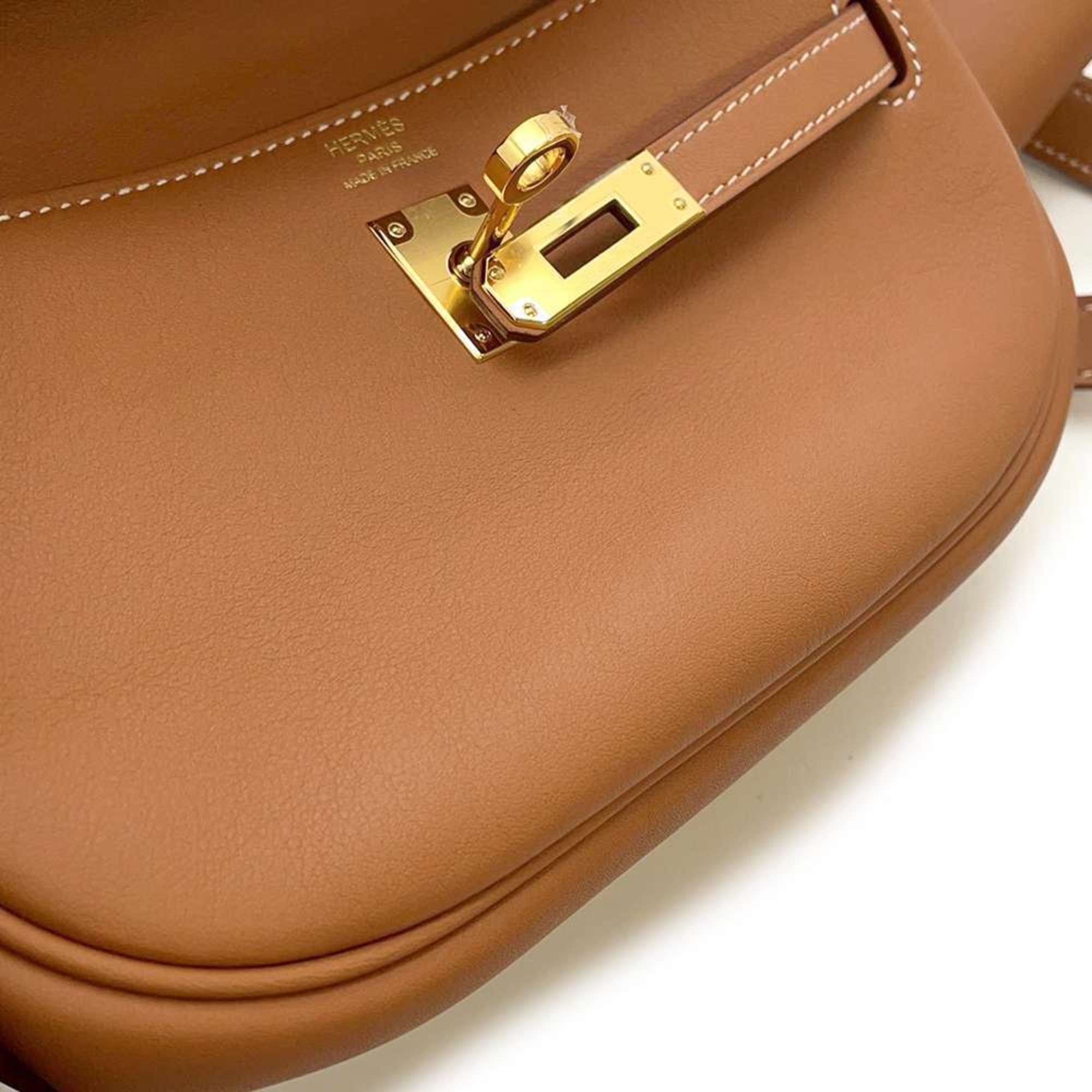 Hermes Shoulder Bag Kelly Move Gold Swift B Stamp HERMES