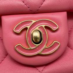 Chanel Chain Shoulder Bag Matelasse Coco Mark Lambskin AS3114 CAHNEL