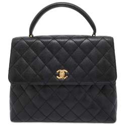 Chanel handbag, matelasse, coco mark, caviar skin, A12397, CHANEL bag, black