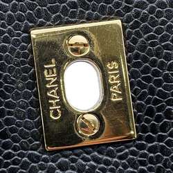 Chanel handbag, matelasse, coco mark, caviar skin, A12397, CHANEL bag, black