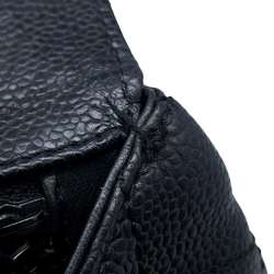 Chanel handbag, matelasse, coco mark, caviar skin, A12397, CHANEL bag, black