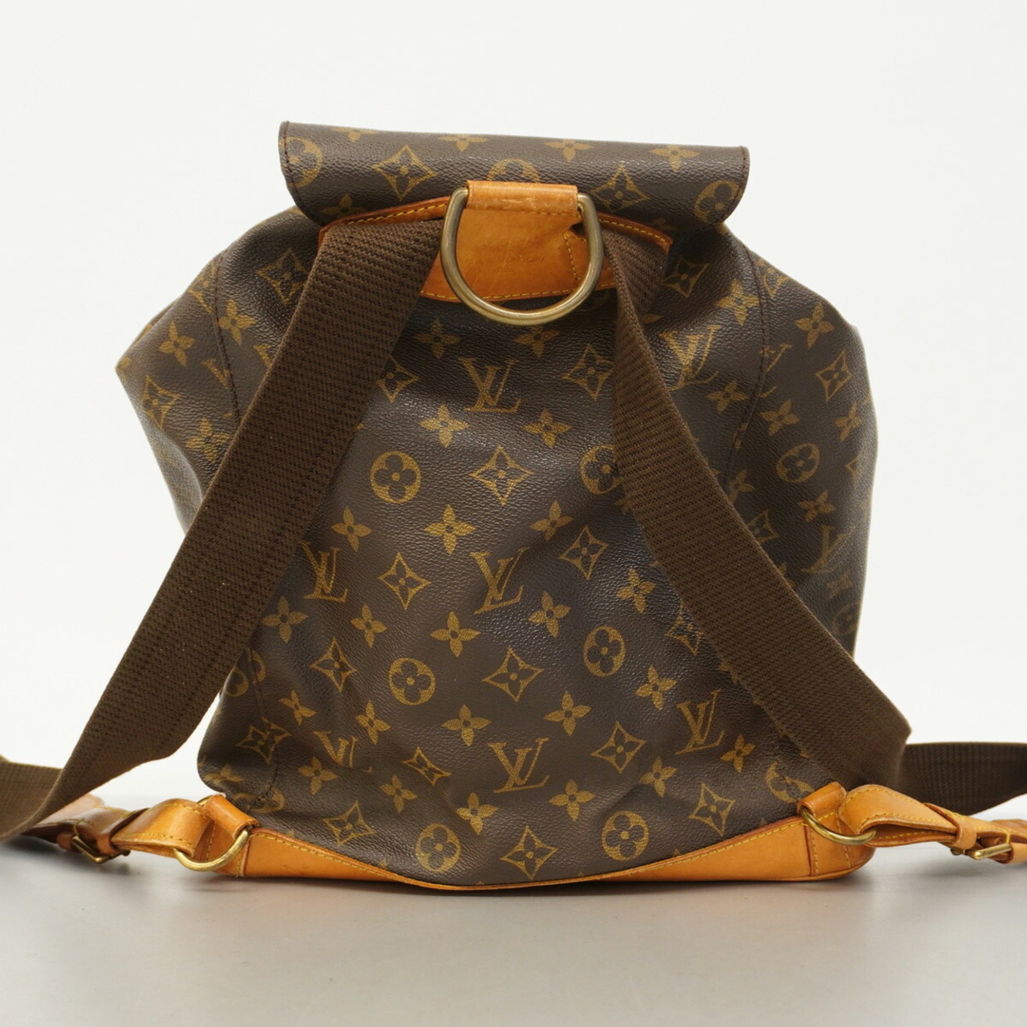 Louis Vuitton Backpack Monogram Montsouris GM M51135 Brown Women's