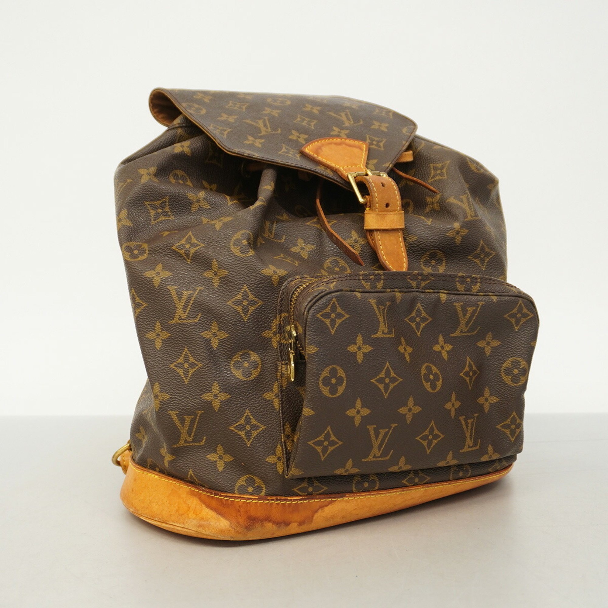 Louis Vuitton Backpack Monogram Montsouris GM M51135 Brown Women's