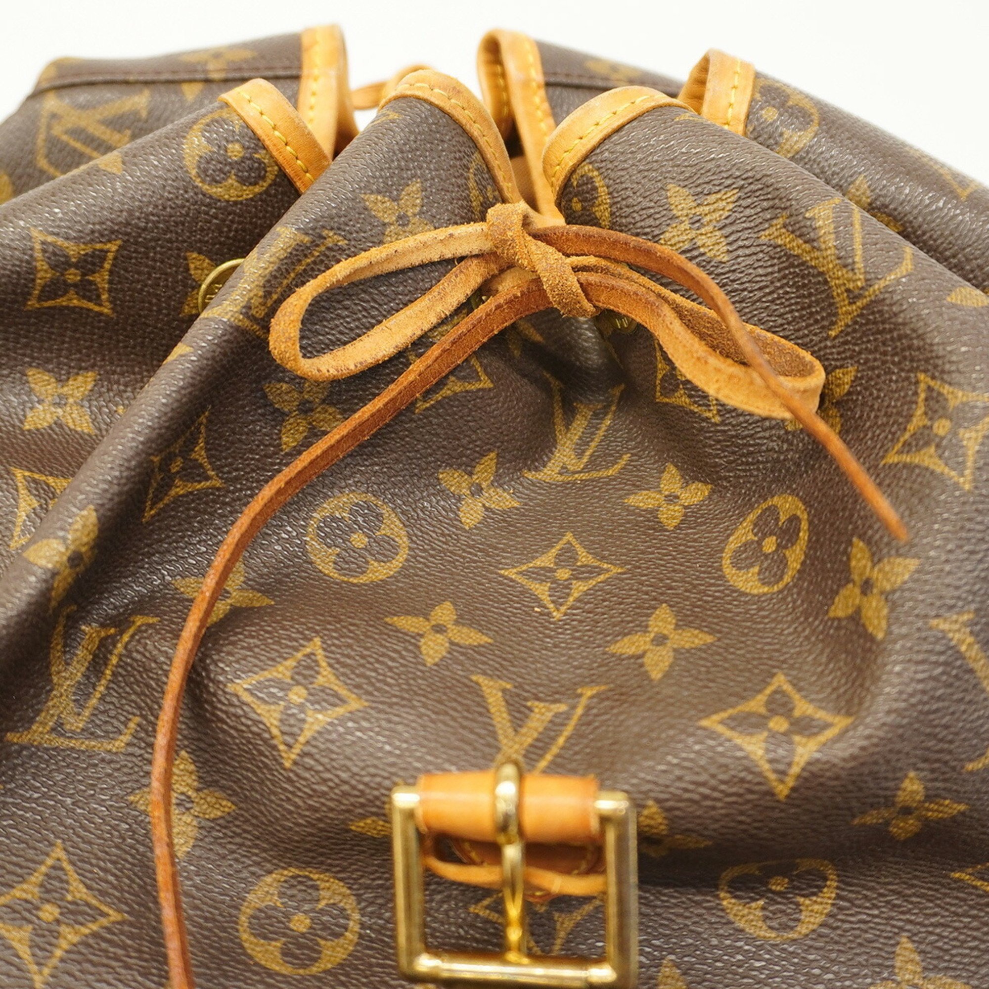 Louis Vuitton Backpack Monogram Montsouris GM M51135 Brown Women's