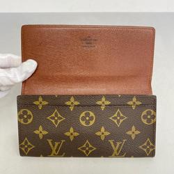 Louis Vuitton Long Wallet Monogram Porte Yen 3 Carte Credit M61818 Brown Men's Women's