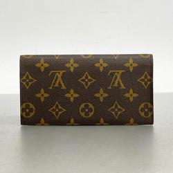 Louis Vuitton Long Wallet Monogram Porte Yen 3 Carte Credit M61818 Brown Men's Women's