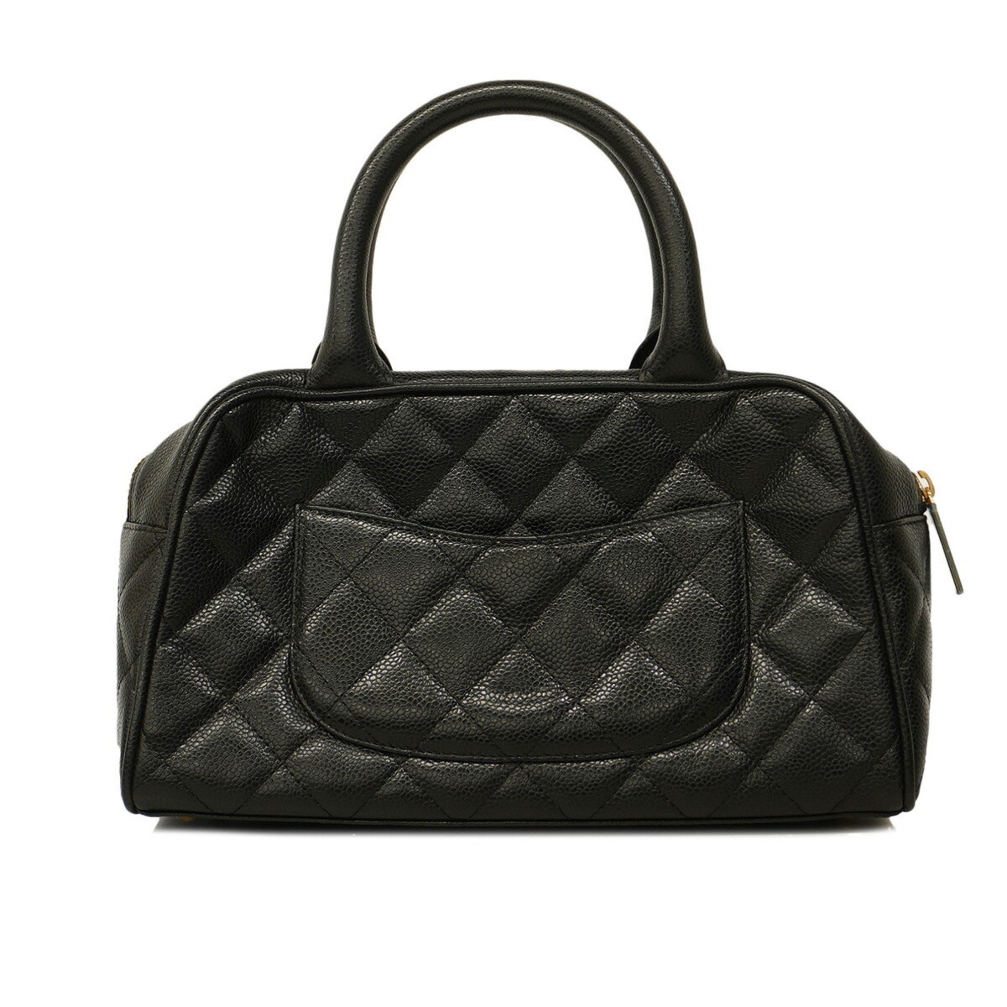 Chanel handbag Matelasse caviar skin black ladies