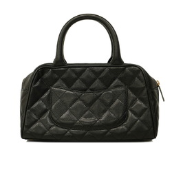 Chanel handbag Matelasse caviar skin black ladies