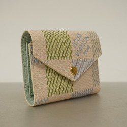 Louis Vuitton Tri-fold Wallet Damier Portefeuille Victorine N40750 Pistachio Green Women's