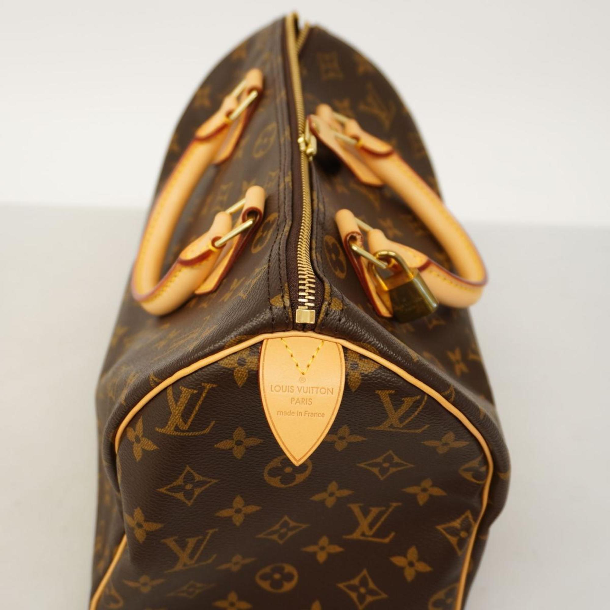 Louis Vuitton Handbag Monogram Speedy 30 M41108 Brown Ladies