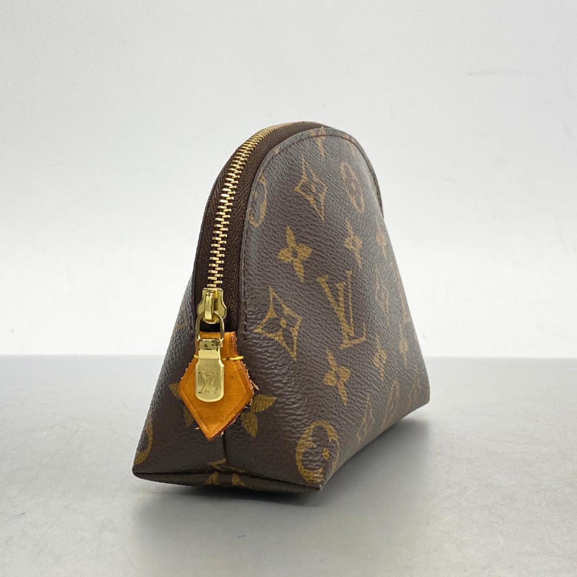 Louis Vuitton Pouch Monogram Pochette Tick M47515 Brown Ladies