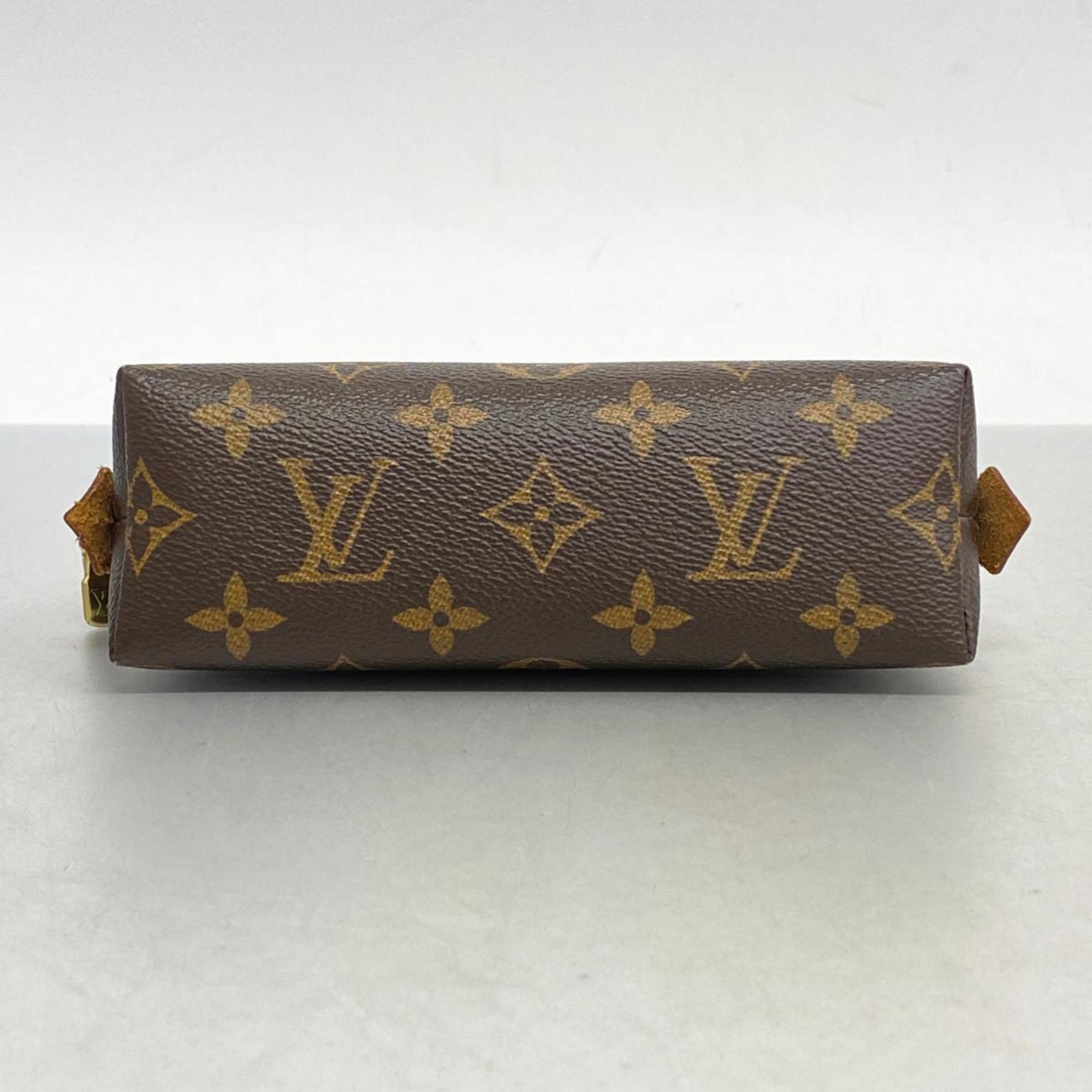 Louis Vuitton Pouch Monogram Pochette Tick M47515 Brown Ladies