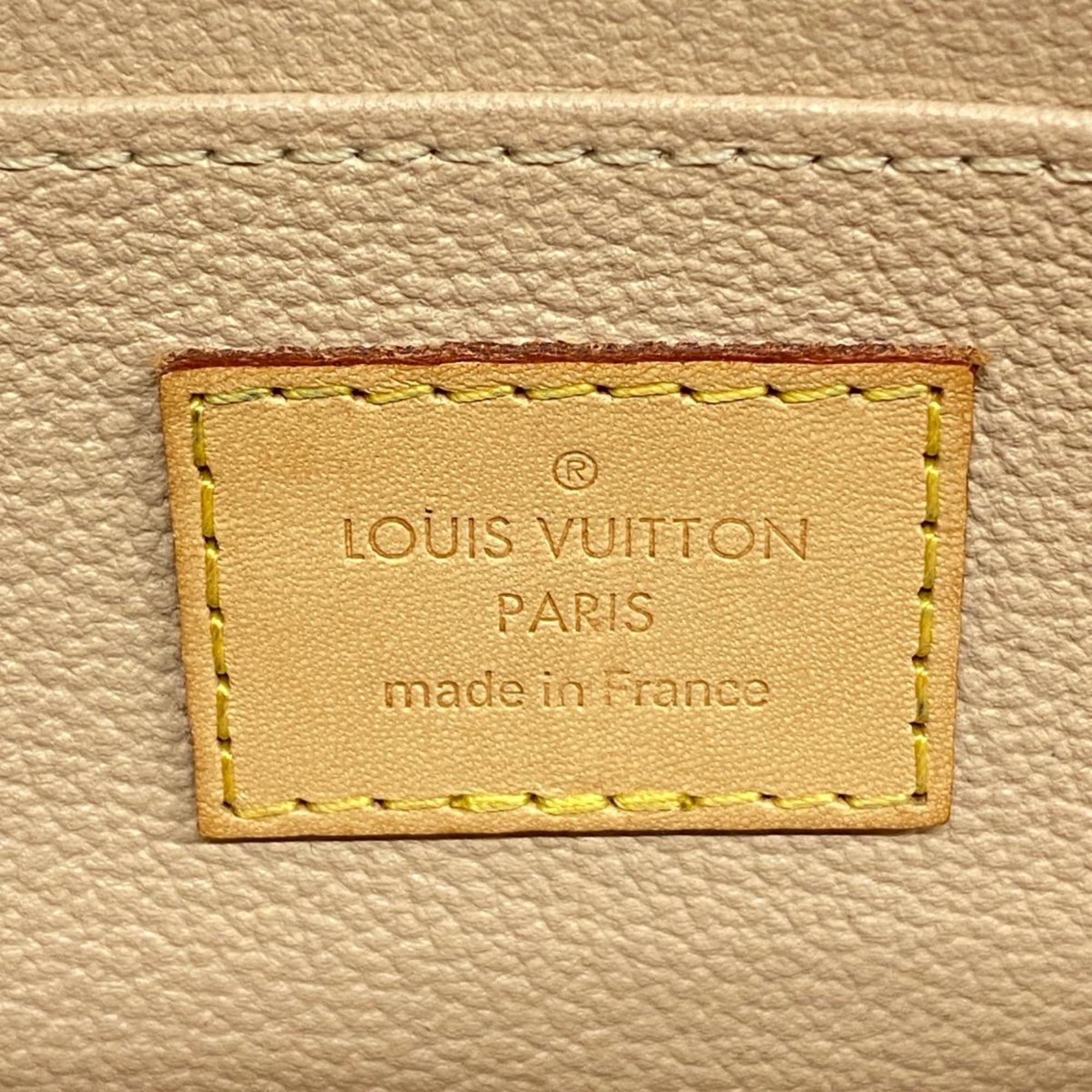 Louis Vuitton Pouch Monogram Pochette Tick M47515 Brown Ladies