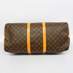 Louis Vuitton Boston Bag Monogram Keepall Bandouliere 55 M41414 Brown Men's Women's