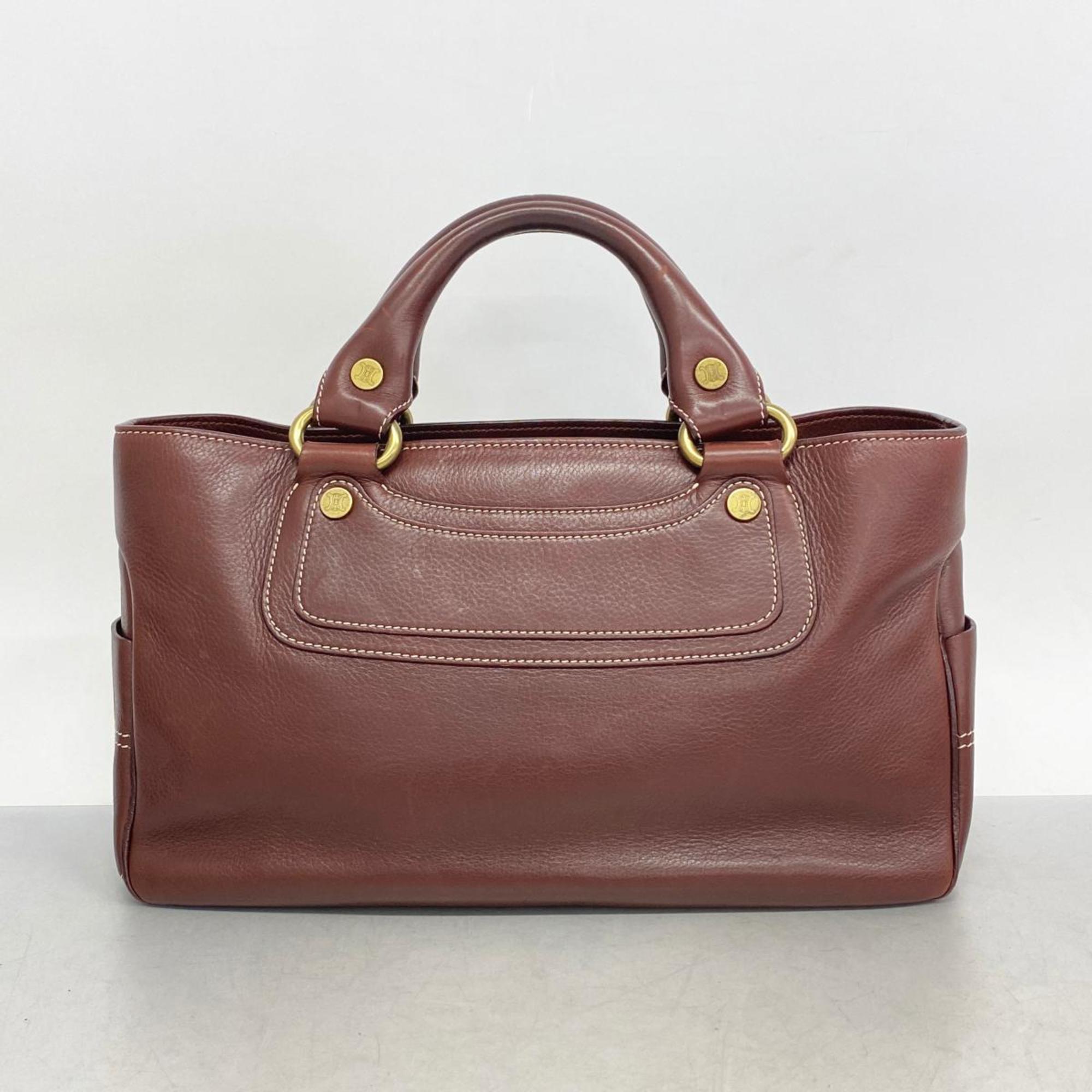 Celine handbag boogie leather brown ladies