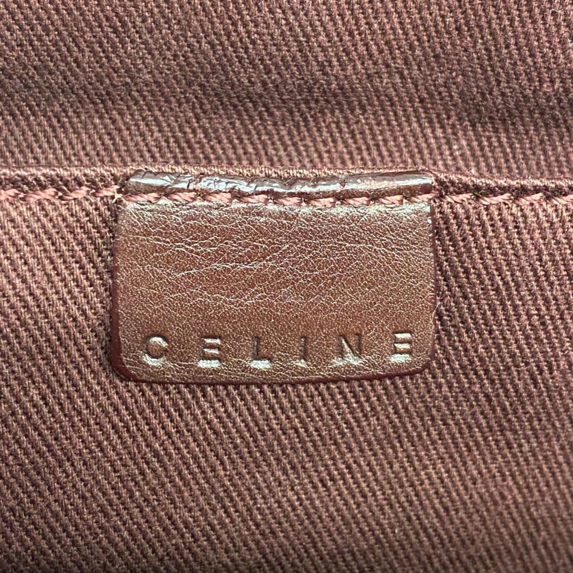 Celine handbag boogie leather brown ladies