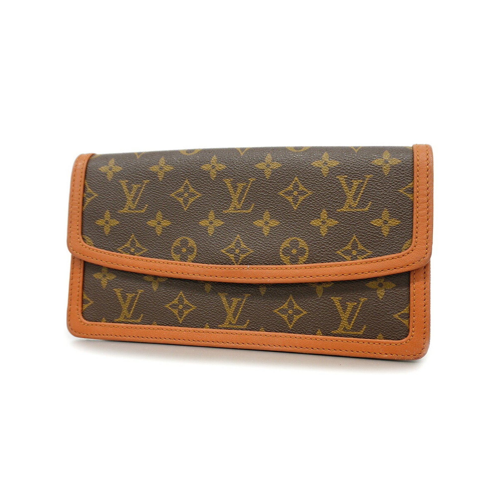 Louis Vuitton Clutch Bag Monogram Pochette Dame PM M51812 Brown Women's