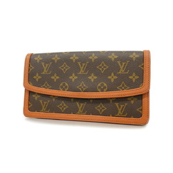 Louis Vuitton Clutch Bag Monogram Pochette Dame PM M51812 Brown Women's