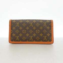 Louis Vuitton Clutch Bag Monogram Pochette Dame PM M51812 Brown Women's