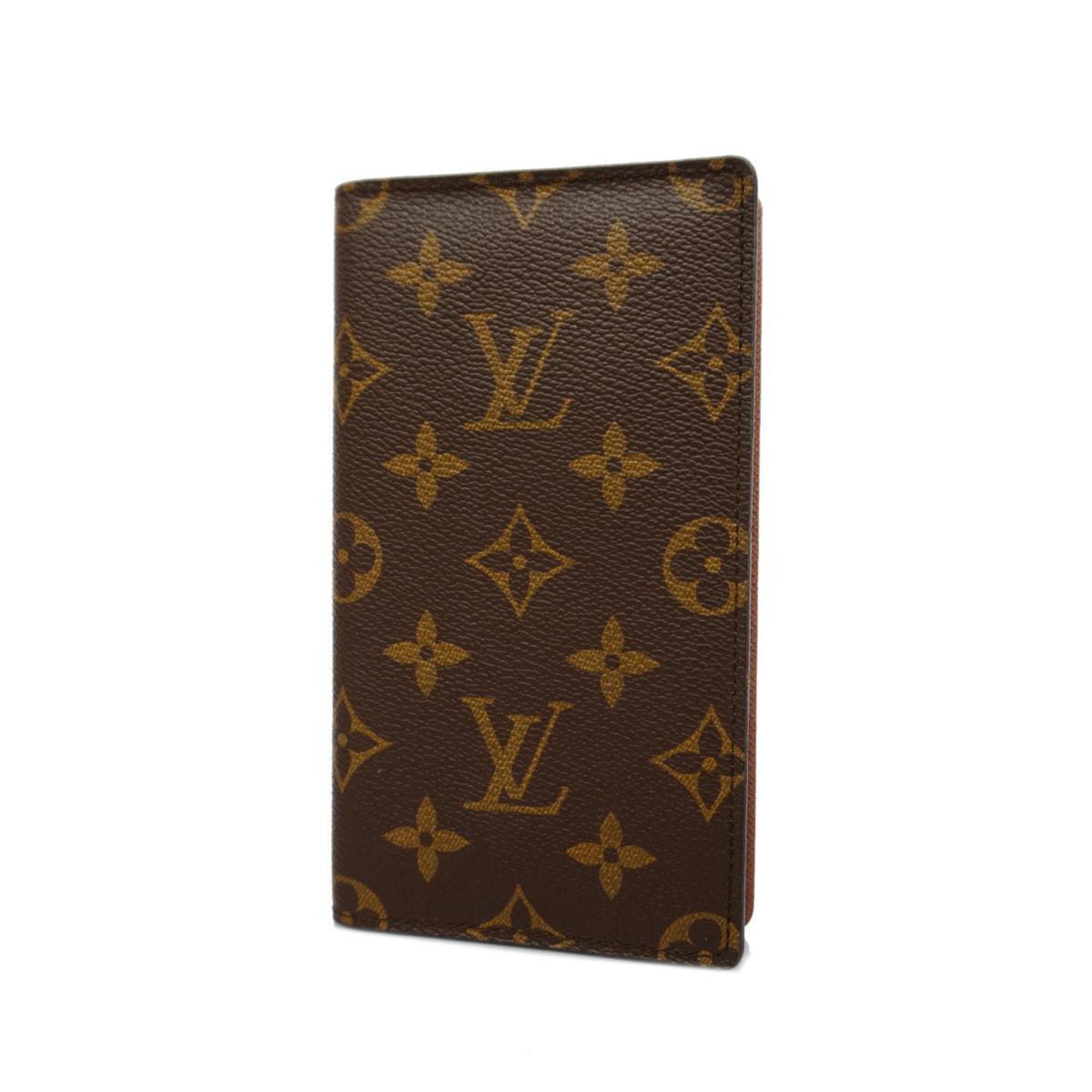 Louis Vuitton Notebook Cover Monogram Agenda Poche R20503 Brown Men's Women's