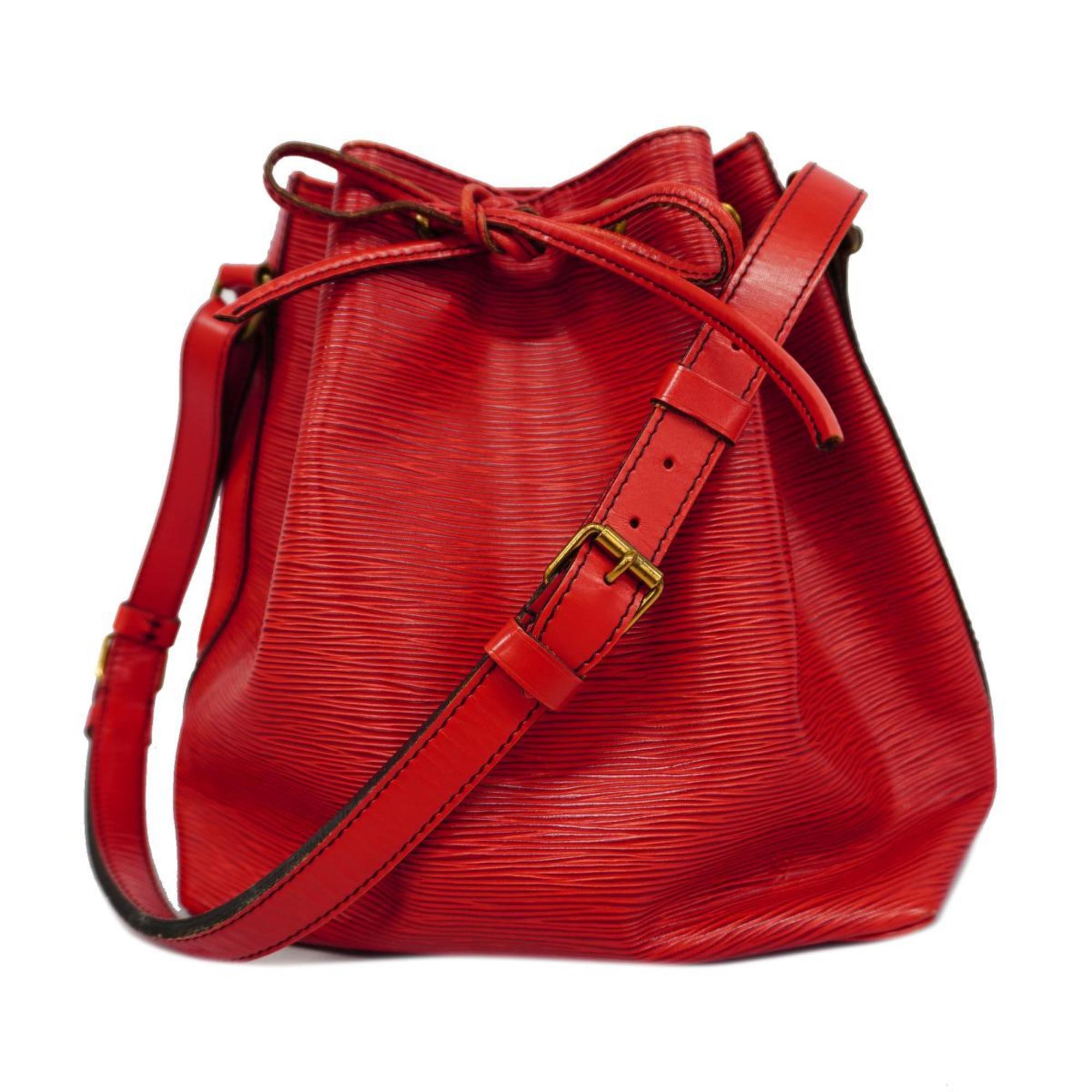 Louis Vuitton Shoulder Bag Epi Petit Noe M44107 Castilian Red Ladies