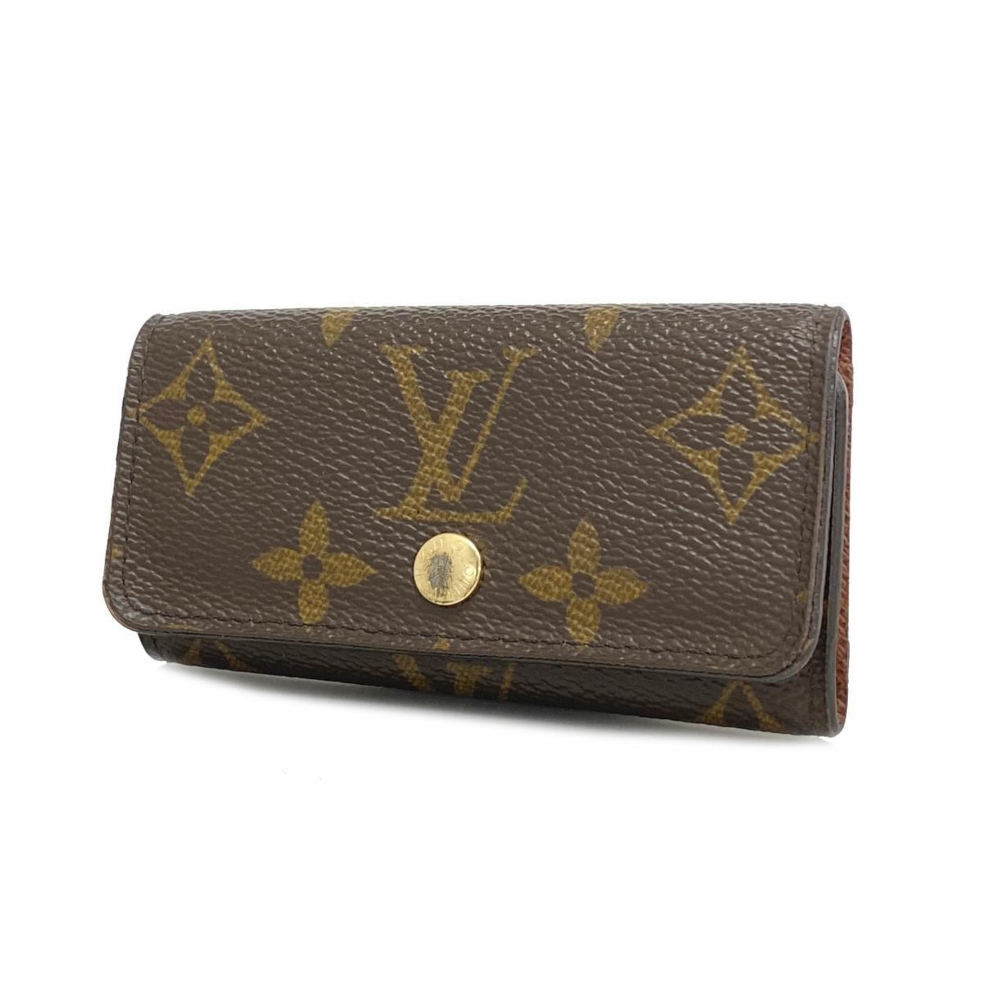 Louis Vuitton Key Case Monogram Multicle 4 M69517 Brown Men's Women's