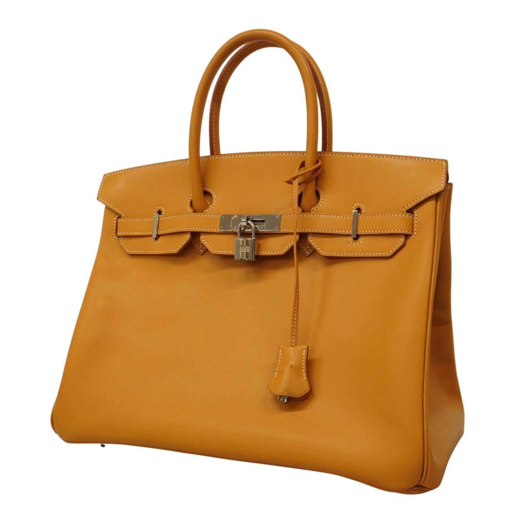 Hermes handbag Birkin 35 □D stamp Vache natural ladies