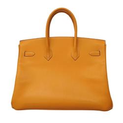 Hermes handbag Birkin 35 □D stamp Vache natural ladies